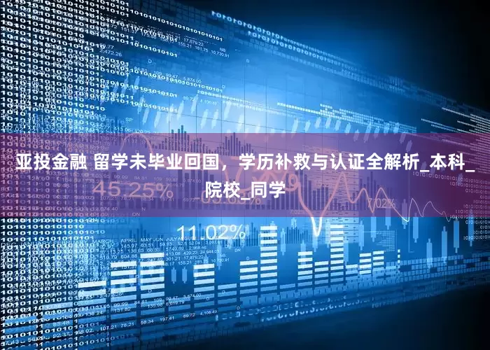 亚投金融 留学未毕业回国，学历补救与认证全解析_本科_院校_同学