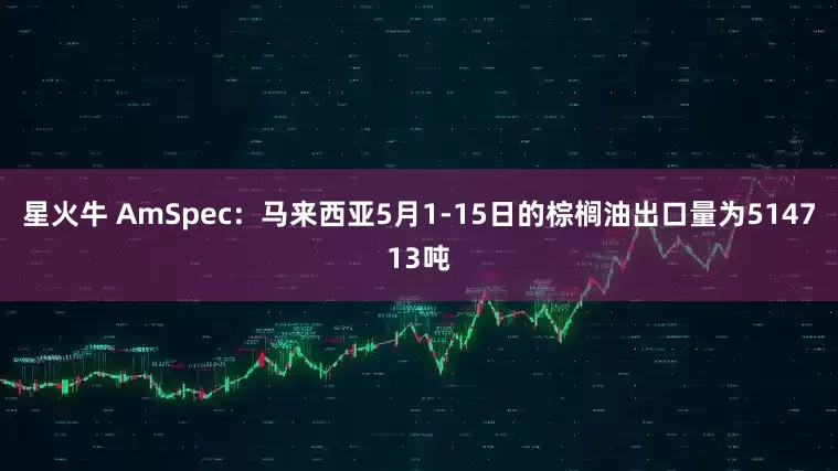 星火牛 AmSpec：马来西亚5月1-15日的棕榈油出口量为514713吨